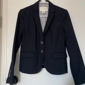 Banana Republic Navy Blue Pinstripe Blazer